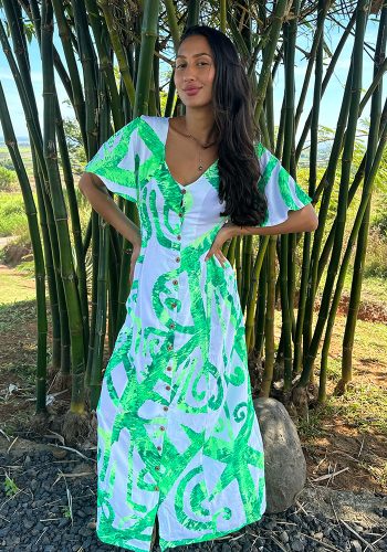 Te Manu V Rayon Dress